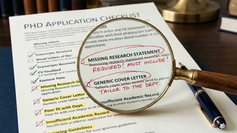 8 Common Mistakes in PhD Applications (and How to Avoid Them)